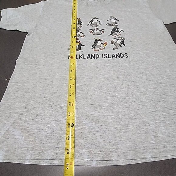 Falkland Island Souvenir Grey adult M short sleeve Tshirt Fruit of the Loom - Picture 4 of 5
